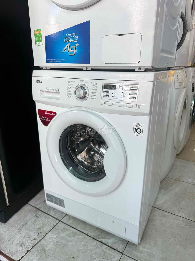 Máy giặt LG Inverter DirectDrive 7kg Trắng 90% mới. Mua bán Máy giặt tại Quận 8 Tp Hồ Chí Minh được đăng bởi Điện Lạnh Giá Tốt hình 1
