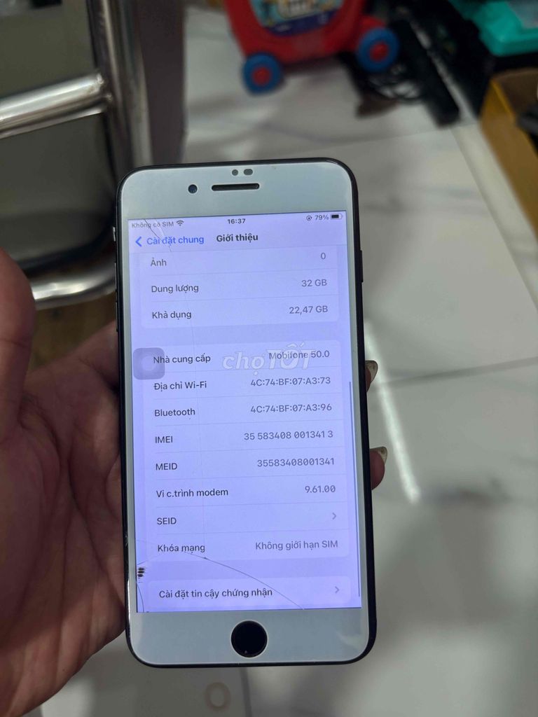 Apple iPhone 7 Plus 32GB Đen Nứt kính. Mua bán Điện thoại tại Thành phố Bà Rịa Bà Rịa - Vũng Tàu được đăng bởi thanh lý hình 1