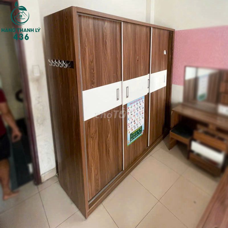 Tủ Quần Áo Gỗ Cửa Lùa Nhiều Kích Thước Mới 90% . Mua bán Tủ, kệ gia đình tại Quận Tân Phú Tp Hồ Chí Minh được đăng bởi Công Ty TNHH TM DV INKPRO hình 1
