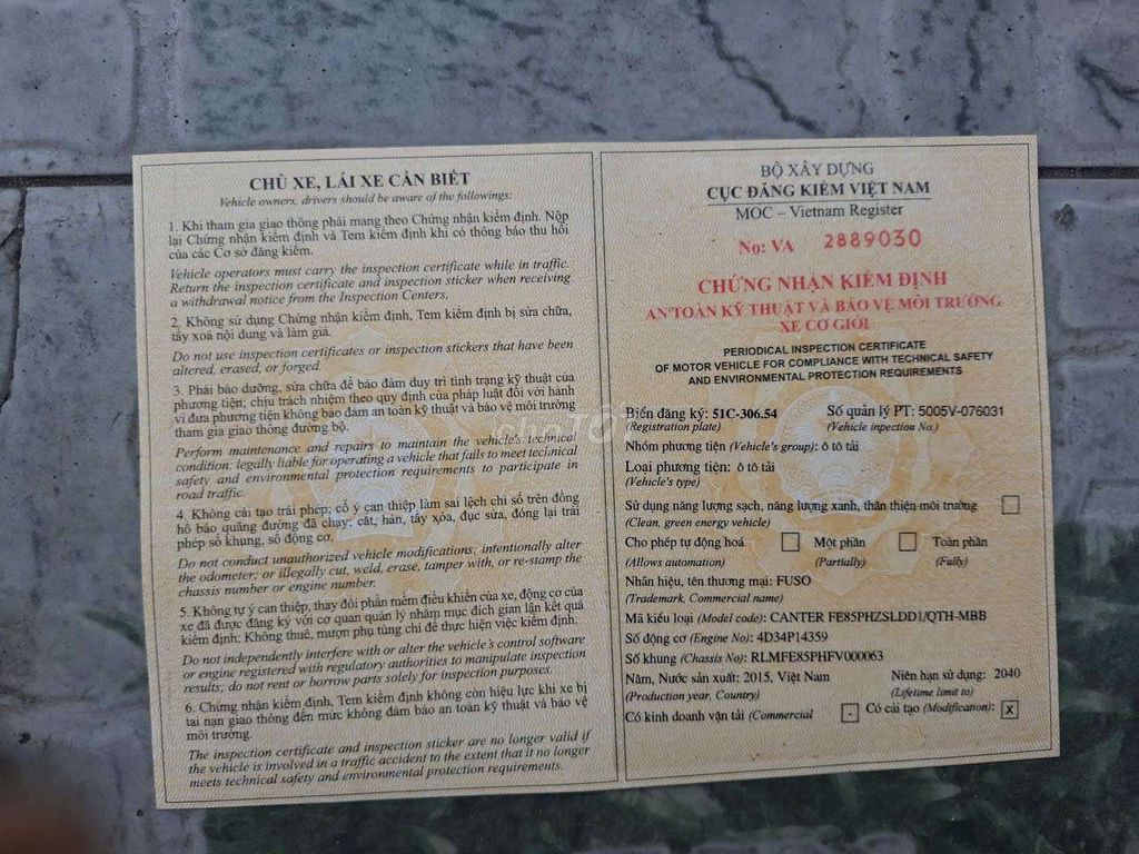 BÁN XE TẢI KÈM CẨU 4T. Mua bán Xe tải, xe ben tại Quận 12 Tp Hồ Chí Minh được đăng bởi phan van khang hình 4