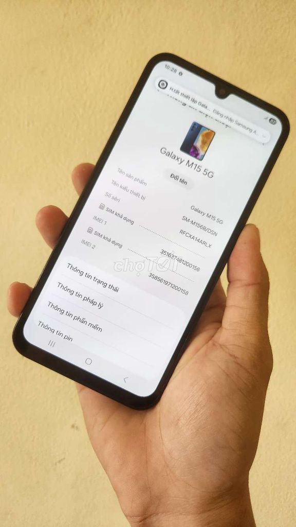 Samsung Galaxy M15 5G 128GB Đen. Mua bán Điện thoại tại Thành phố Thủ Đức Tp Hồ Chí Minh được đăng bởi Tee Phone hình 1