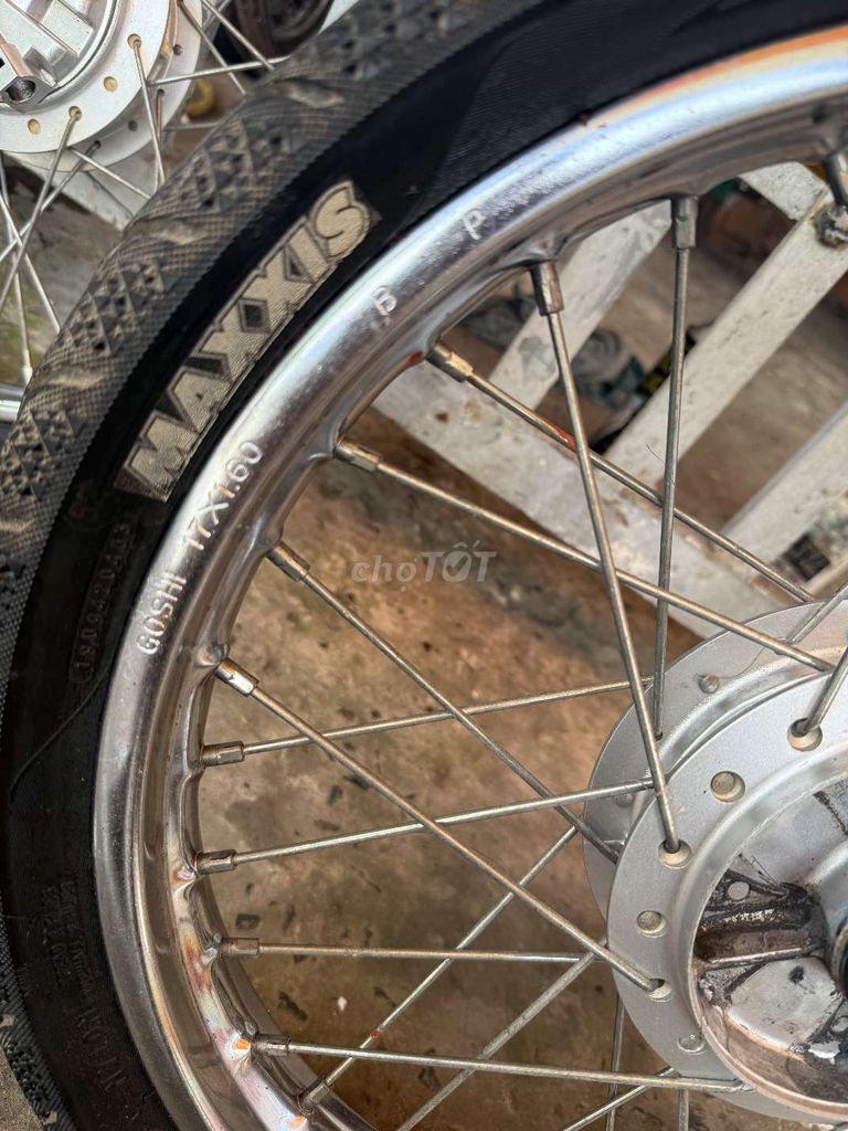 Cặp bánh zin xe Wave A110 đẹp dùng dc Wave A100. Mua bán Phụ tùng xe tại Huyện Châu Phú An Giang được đăng bởi Made in Thailand  hình 4