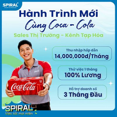 🔥HẢI PHÒNG TUYỂN DỤNG SALE THỊ TRƯỜNG COCA-COLA 🔥
