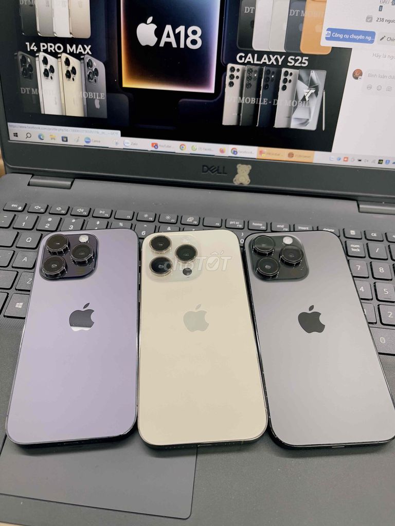 iPhone 14 Pro 128GB-256GB. MÁY ZIN QUỐC TẾ 99%. Mua bán Điện thoại tại Thành phố Biên Hòa Đồng Nai được đăng bởi DT MOBILE BIÊN HOÀ hình 1