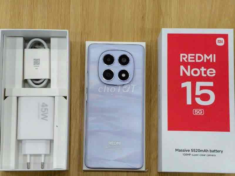 Xiaomi Redmi Note 15 5G Tím full box, nguyên seal. Mua bán Điện thoại tại Thành phố Dĩ An Bình Dương được đăng bởi XVuong hình 1