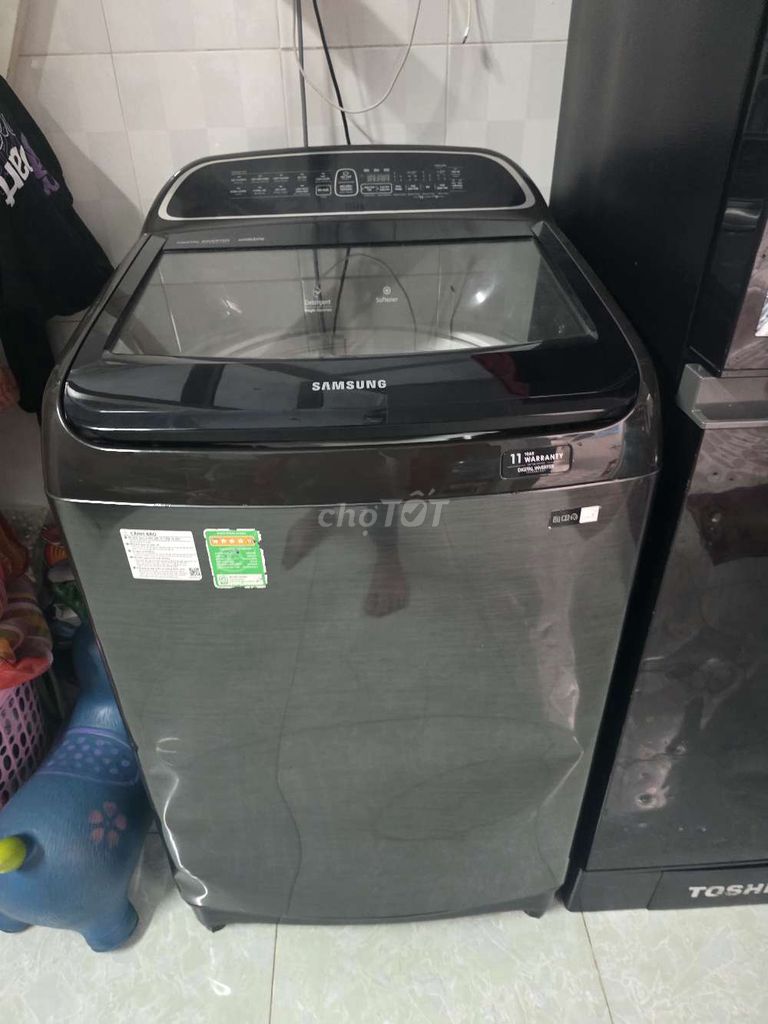 Máy giặt Samsung 10kg cửa trên Đen. Mua bán Máy giặt tại Thành phố Thuận An Bình Dương được đăng bởi ĐMCN  hình 1
