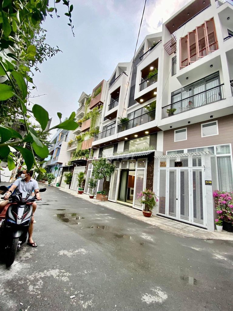 Дом с мебелью в переулке 10м, Nguyễn Văn Khôi, p11, 4 этажа, 4СП-5СУ