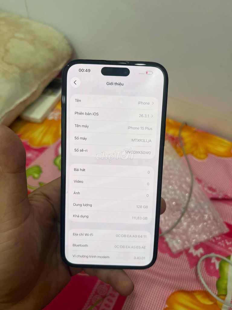 Apple iPhone 15 Plus 128GB Đen. Mua bán Điện thoại tại Thành phố Thuận An Bình Dương được đăng bởi Trung Apple Ko bán góp hình 1