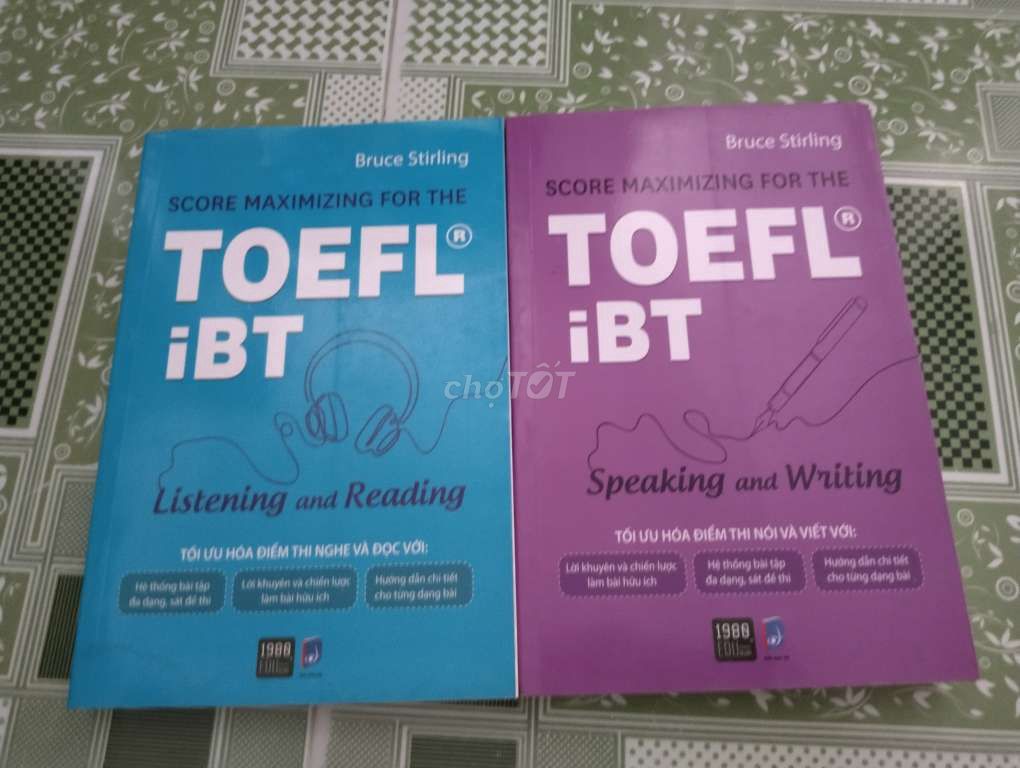 Bộ 2 cuốn toefl luyện nghe nói đọc viết