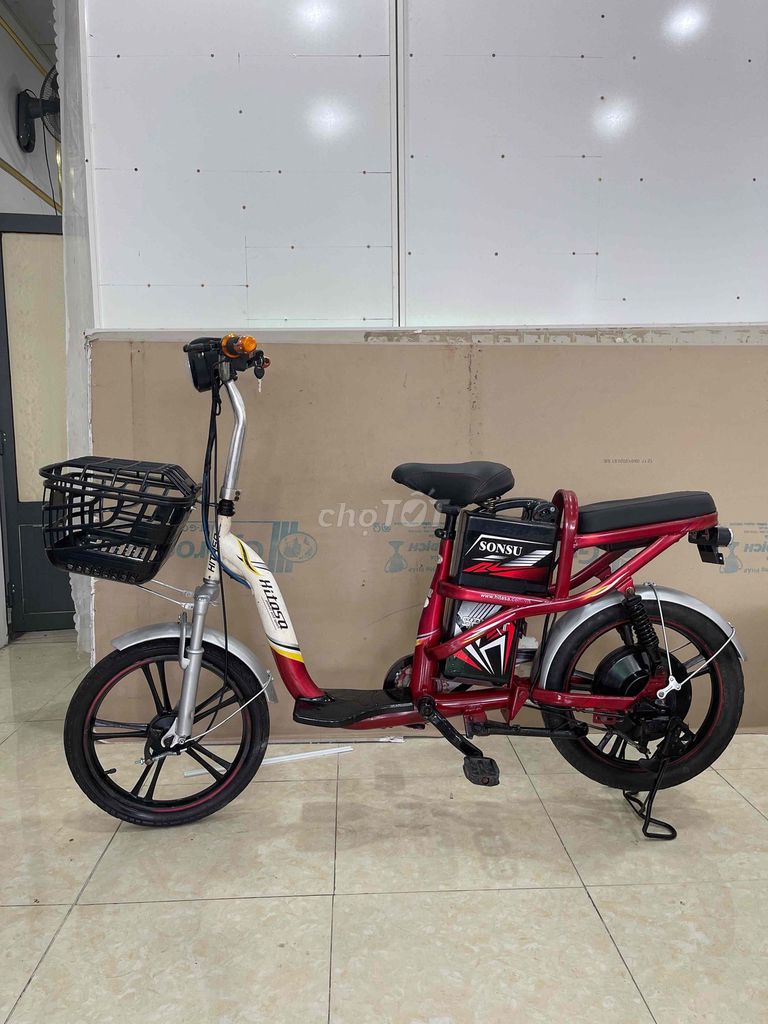 Xe đạp điện Hilusa Xanh Đỏ Đã qua sử dụng. Mua bán Xe điện tại Thị xã Bến Cát Bình Dương được đăng bởi tien hình 2