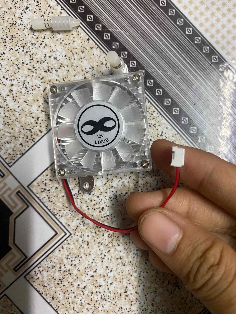 Quạt tản nhiệt DC12V 4600RPM Bạc Nhôm Nhựa. Mua bán Quạt tại Quận Gò Vấp Tp Hồ Chí Minh được đăng bởi An  Nhiên hình 1