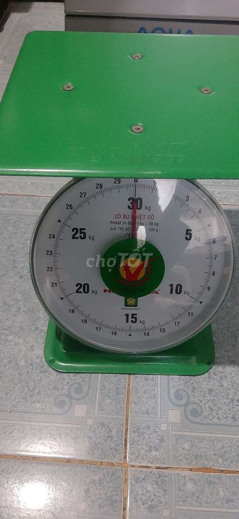 Bán cân Nhơn Hòa 30kg còn mới,còn nguyên kẹp chì