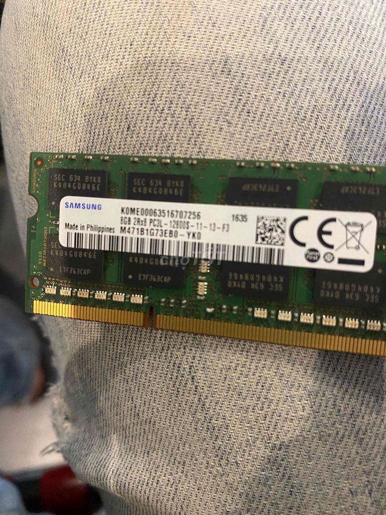 Ram Laptop 8G Samsung PC3L bus 1600mhz zin đét us