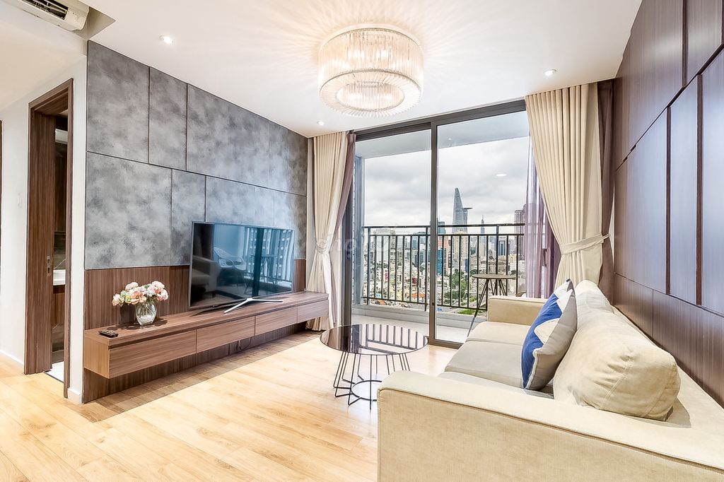 Cho thuê căn hộ RiverGate 3PN 111m2 view sông và Bitexco full nội thất