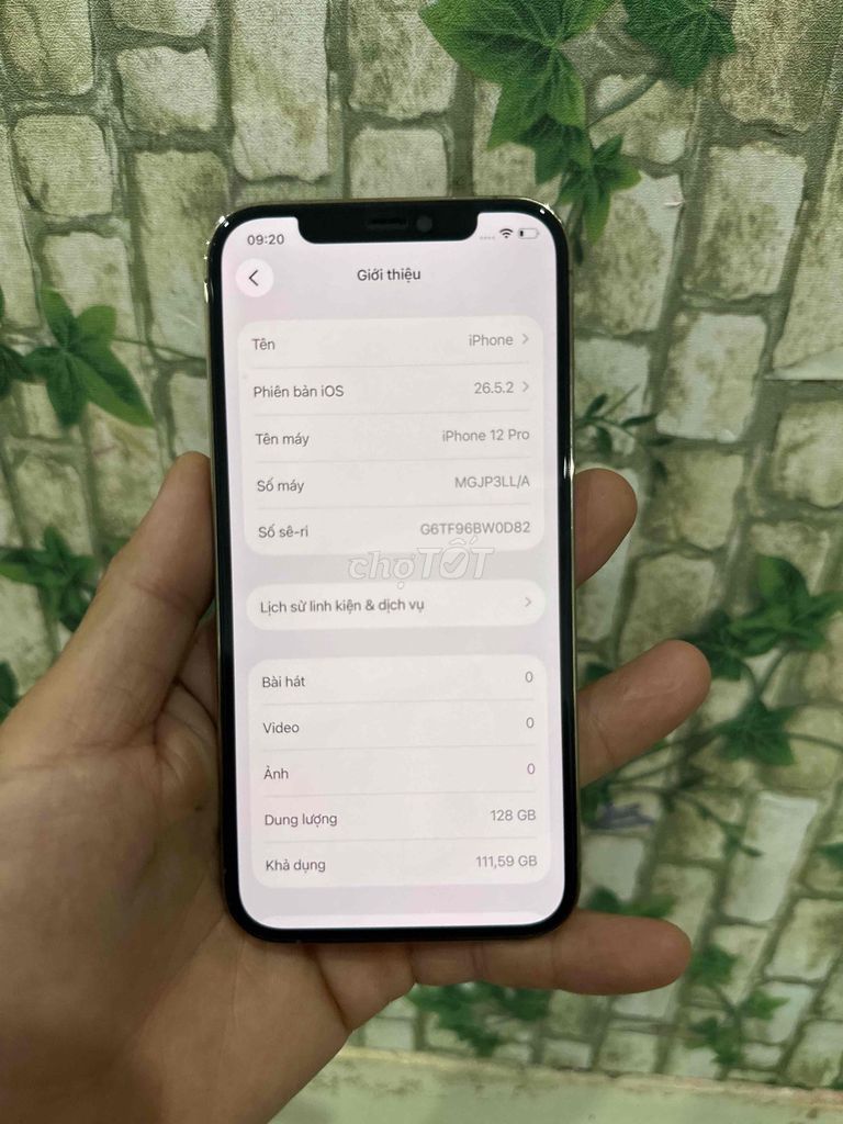 Apple iPhone 12 Pro 128GB Vàng Đã sử dụng. Mua bán Điện thoại tại Thành phố Thủ Đức Tp Hồ Chí Minh được đăng bởi Anh Minh hình 1