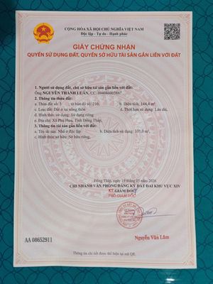 Nhà Cấp 4 Đối Diện Cổng 2 CTy Vĩnh Phước, Phú Hựu, Đồng Tháp.