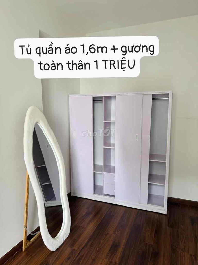 Tủ quần áo Gỗ công nghiệp 1.6m Trắng. Mua bán Tủ, kệ gia đình tại Quận Bình Tân Tp Hồ Chí Minh được đăng bởi Tô Trọng hình 1