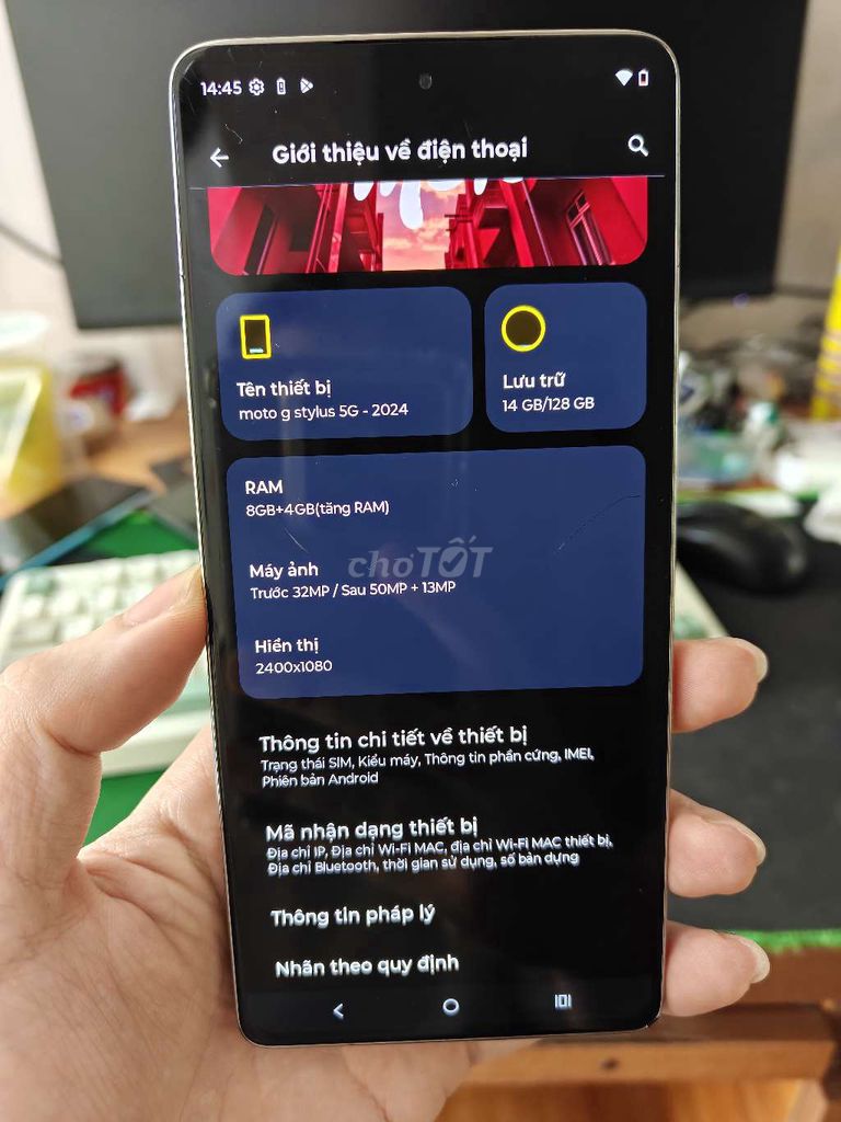 Motorola Moto G Stylus 5G 2024 128GB Vàng Nứt kính. Mua bán Điện thoại tại Quận Thanh Xuân Hà Nội được đăng bởi cửa hàng điện thoại giá rẻ hình 1