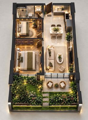 Căn hộ 80 m² · 2 PN · FourS Tower