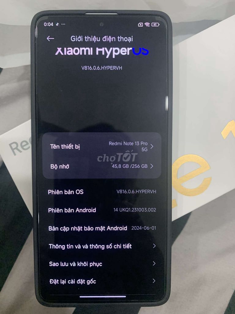 Xiaomi Redmi Note 13 Pro 256GB. Mua bán Điện thoại tại Quận Cầu Giấy Hà Nội được đăng bởi chí hùng hình 1