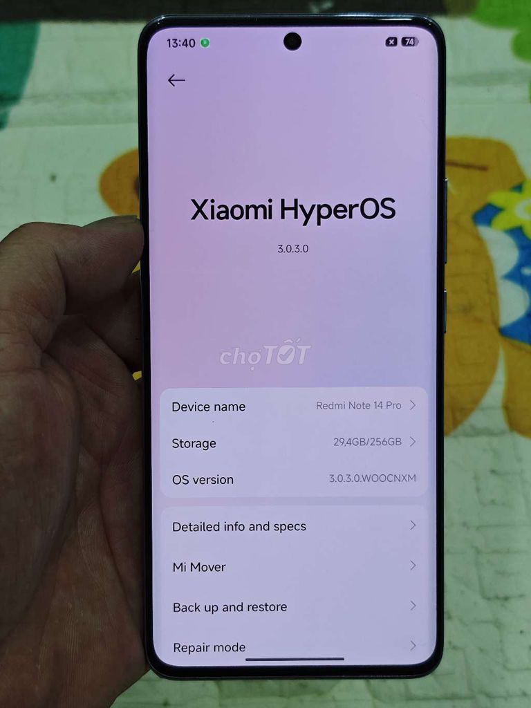 Xiaomi Redmi Note 14 Pro 12/256GB Tím. Mua bán Điện thoại tại Quận Hoàng Mai Hà Nội được đăng bởi Nguyennoi hình 1