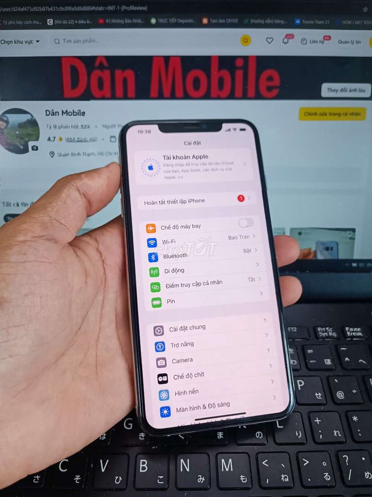 IPHONE XS MAX 64GB MÁY QUỐC TẾ KO FACE PIN 100. Mua bán Điện thoại tại Quận Bình Thạnh Tp Hồ Chí Minh được đăng bởi Dân Mobile hình 1