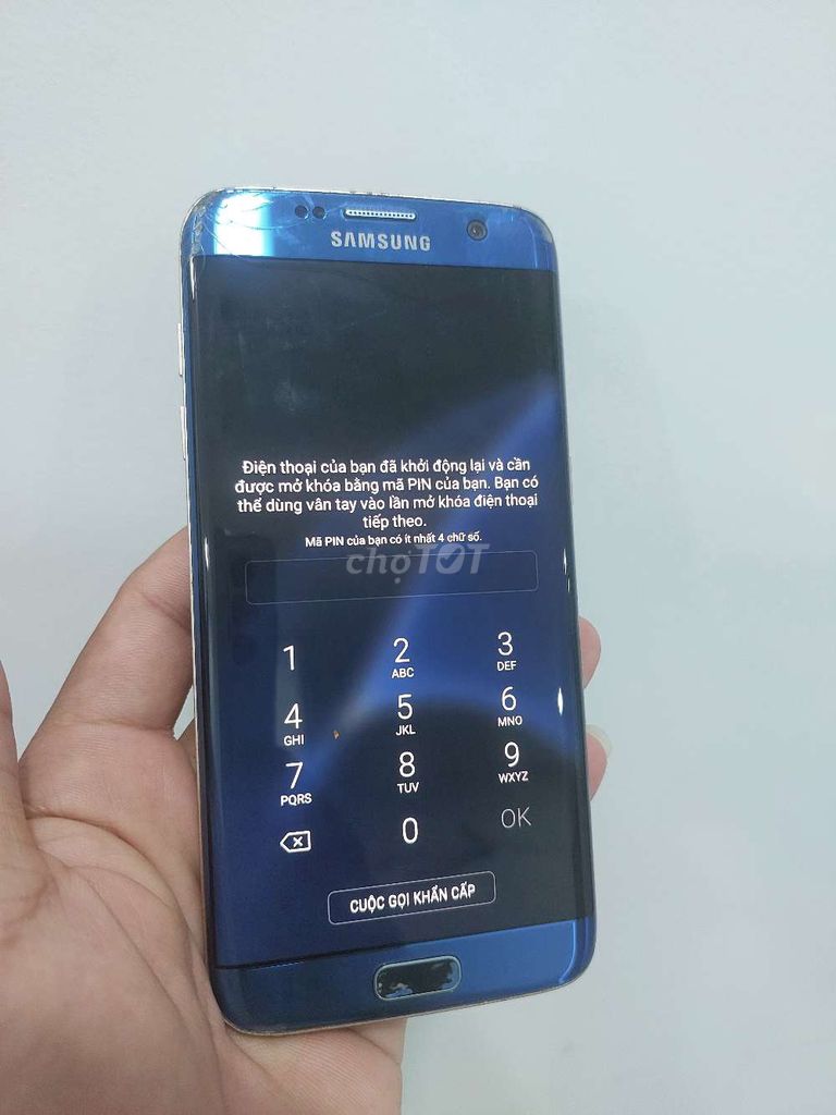 Samsung S7 Edge Xanh Màn hình nứt. Mua bán Điện thoại tại Thành phố Thuận An Bình Dương được đăng bởi đặng văn liên hình 1