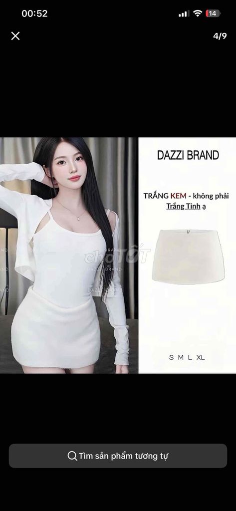 DAZZI BRAND Chân váy Lông thỏ Trắng kem Size S. Mua bán Quần áo tại Huyện Tân Biên Tây Ninh được đăng bởi Thích Bé Nào Ib Em hình 1