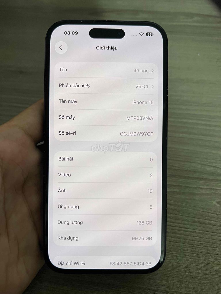 Apple iPhone 15 128GB Đen. Mua bán Điện thoại tại Quận 8 Tp Hồ Chí Minh được đăng bởi Hà Quang Trường hình 1