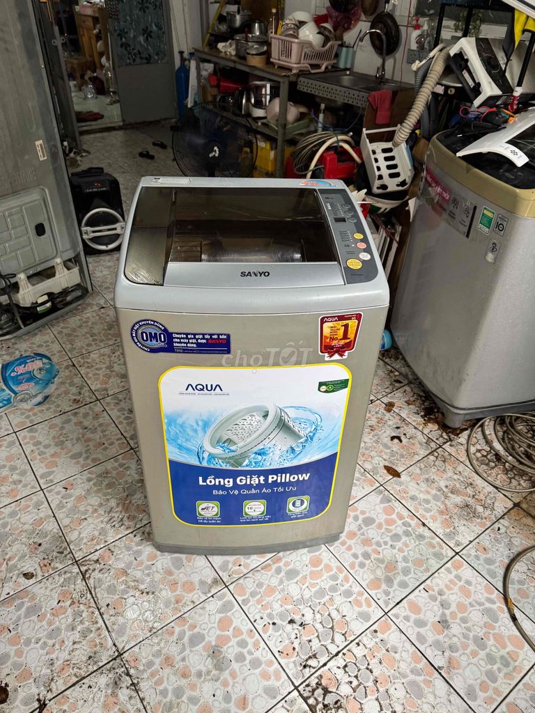 Máy giặt Sanyo 7kg Xám. Mua bán Máy giặt tại Thành phố Thủ Đức Tp Hồ Chí Minh được đăng bởi Điện máy Kelvin Phan hình 1