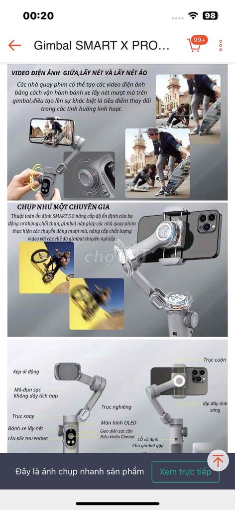 Gimbal mình mua về mà ko biết sử dụng lên bán