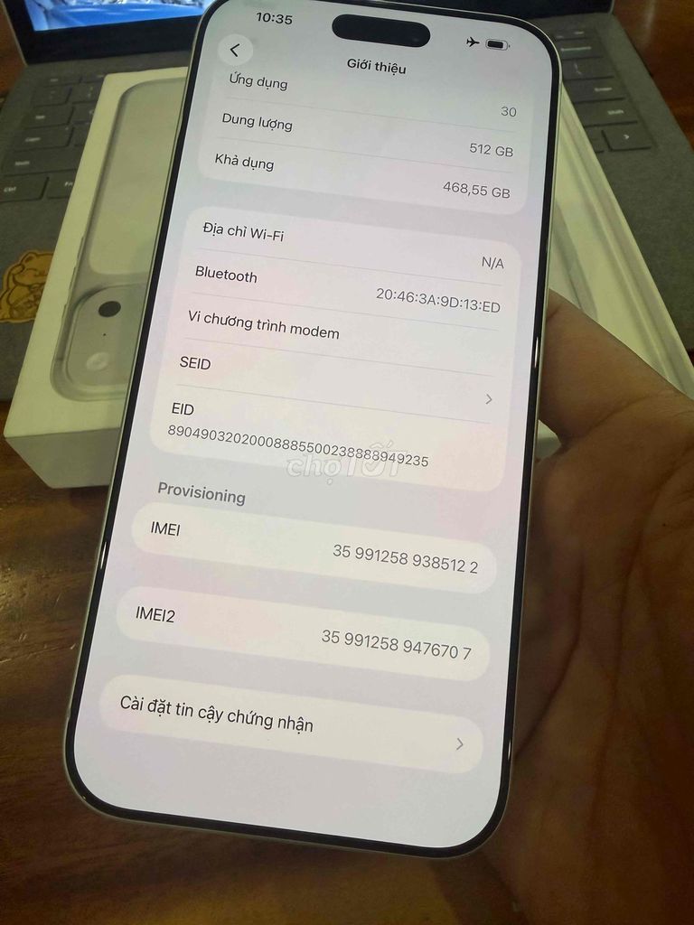 iPhone 17 Pro Max 512GB Bạc không dùng được sim. Mua bán Điện thoại tại Quận Phú Nhuận Tp Hồ Chí Minh được đăng bởi Thanh nam hình 1