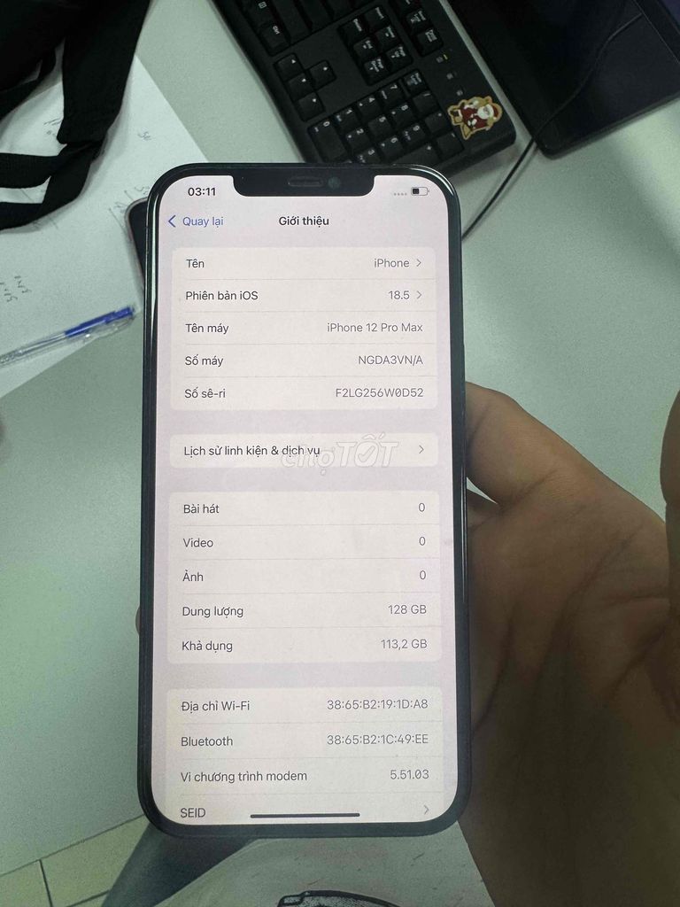 12prm vna zin nguyên áp. Mua bán Điện thoại tại Huyện Thanh Hà Hải Dương được đăng bởi Nguyễn Văn Công hình 1