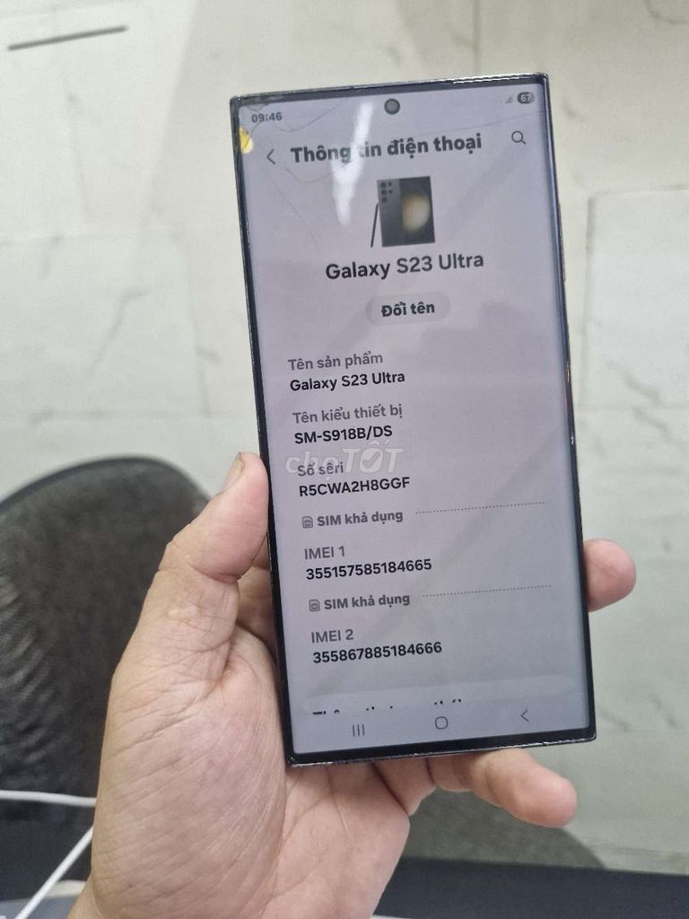 Samsung Galaxy S23 Ultra 256GB. Mua bán Điện thoại tại Quận Ninh Kiều Cần Thơ được đăng bởi nguyễn Trần Quân hình 1