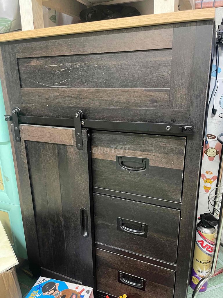 Tủ Gỗ ép Nâu Trắng 2 cái. Mua bán Tủ, kệ gia đình tại Huyện Bình Chánh Tp Hồ Chí Minh được đăng bởi Thanh ly hình 1