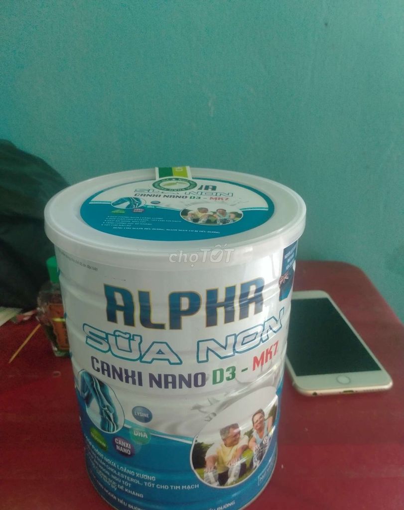 Sữa bột Alpha Sữa Non Canxi Nano D3-MK7. Mua bán Đồ ăn, thực phẩm và các loại khác tại Thành phố Bến Tre Bến Tre được đăng bởi Bang Lưu (Độc cô cầu bại) hình 1