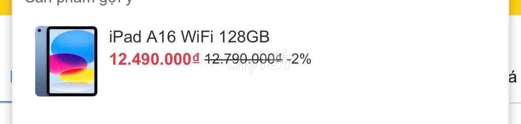 Apple iPad A16 WiFi 128GB Bạc. Mua bán Máy tính bảng tại Quận Cái Răng Cần Thơ được đăng bởi  Quân hình 1