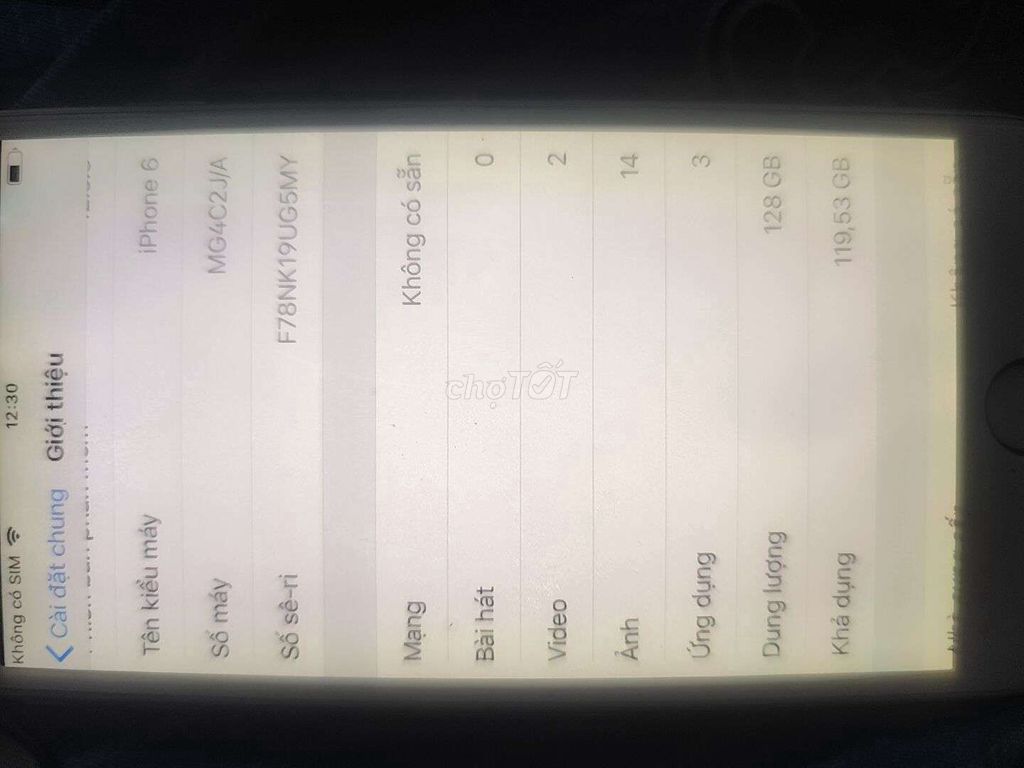 Apple iPhone 6 128GB Bạc. Mua bán Điện thoại tại Huyện Bình Chánh Tp Hồ Chí Minh được đăng bởi Nguyễn Hào hình 1