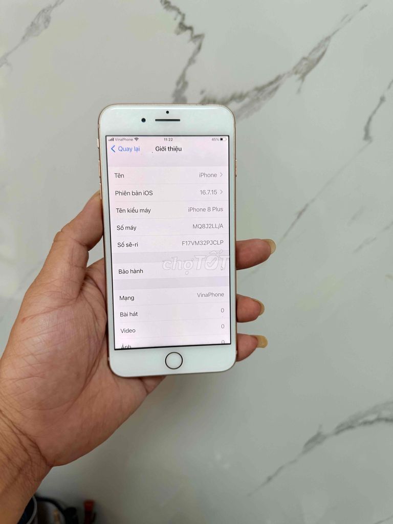 Iphone 8 Plus 256gb Gold Qte nguyên zin. Mua bán Điện thoại tại Quận 6 Tp Hồ Chí Minh được đăng bởi Chuyên mua bán điện thoại laptop hình 1