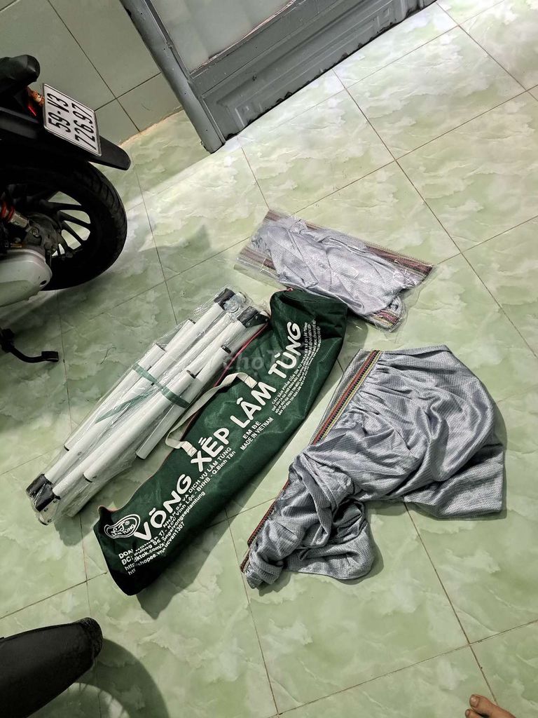 Võng xếp Lâm Tùng khung kim loại. Mua bán Mẹ và bé tại Quận 12 Tp Hồ Chí Minh được đăng bởi Ẩn Danh hình 1