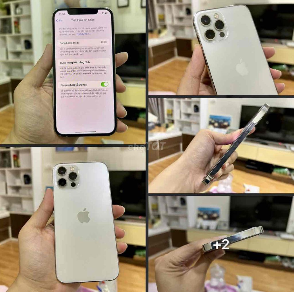 iPhone 12 Pro 128G FULLBOX màu Trắng Apple 03/2025. Mua bán Điện thoại tại Quận 10 Tp Hồ Chí Minh được đăng bởi iStockHCM hình 1