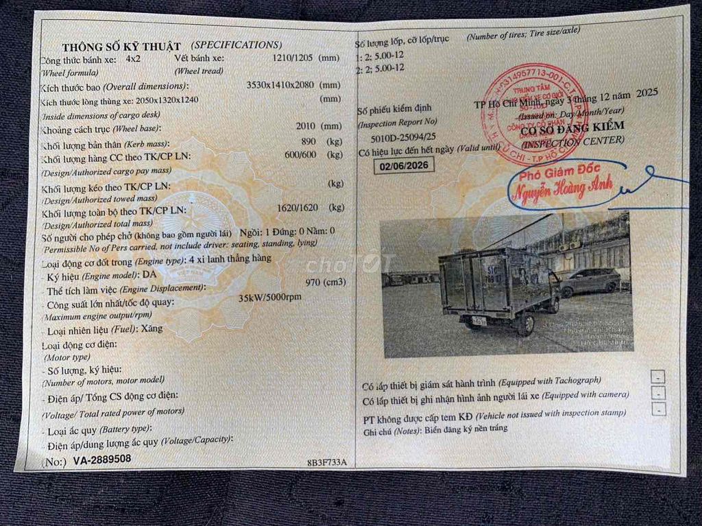 NHÀ BÁN THACO TUNER 600 kg ĐỜI 2016 CÒN RẤT ĐẸP. Mua bán Xe tải, xe ben tại Huyện Củ Chi Tp Hồ Chí Minh được đăng bởi Lương mạnh tuấn hình 7