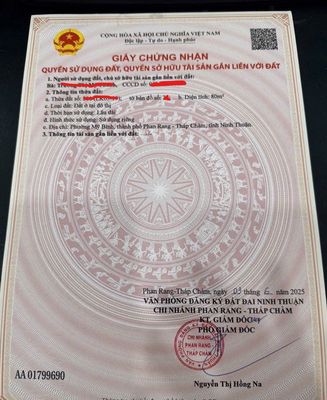 Chính chủ bán lô đất Full thổ cư tại Khu K2. Giá 2,2 tỉ, 80 m2