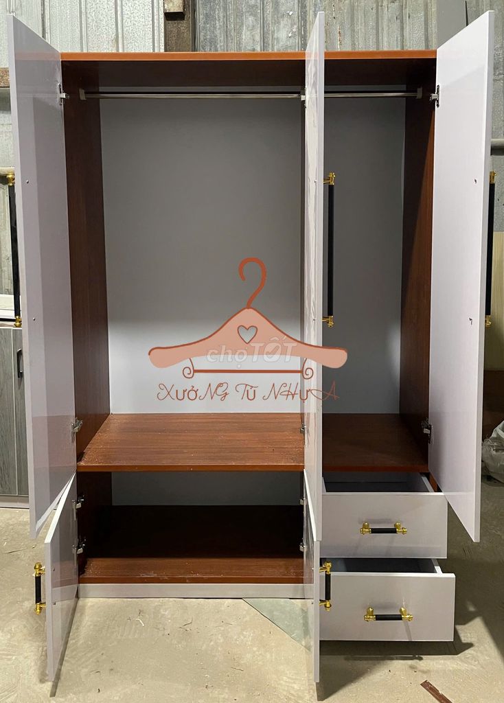 Tủ quần áo Nhựa Đài Loan 1m8x1m23x45cm . Mua bán Tủ, kệ gia đình tại Huyện Bến Lức Long An được đăng bởi Cửa Hàng Nội Thất hình 1