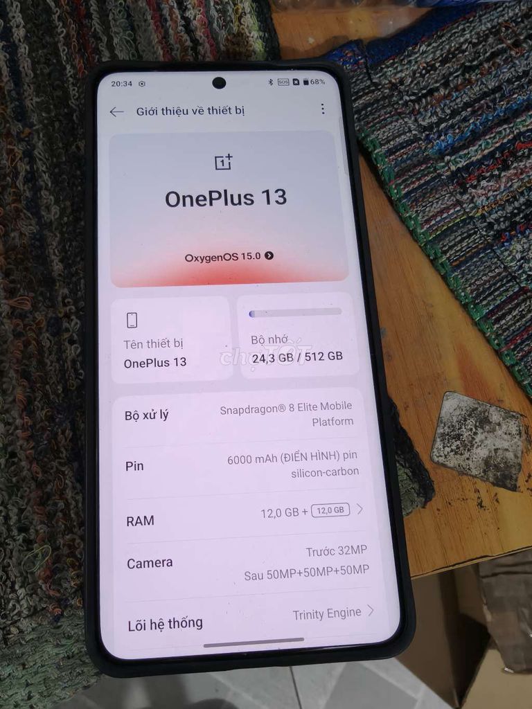 OnePlus 13  12.512gb Game mạnh. Mua bán Điện thoại tại Thành phố Bến Tre Bến Tre được đăng bởi Từ Tuấn Bến Tre hình 1