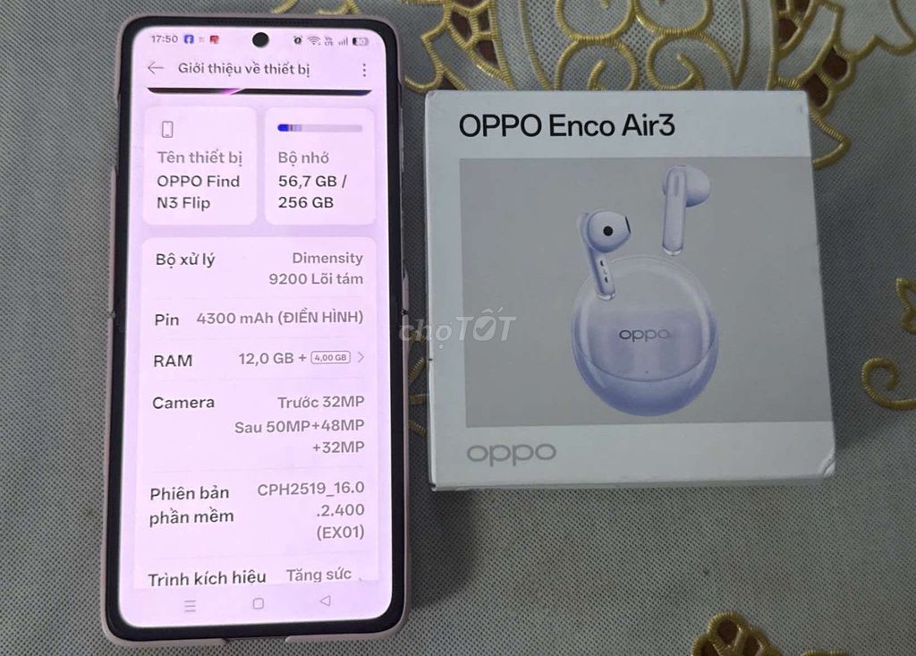 OPPO Find N3 Flip 256GB Hồng. Mua bán Điện thoại tại Thành phố Thủ Dầu Một Bình Dương được đăng bởi Thu Bui hình 1