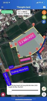 Đất 100x240m đường cẩn long. Mua bán đất tại Huyện Gò Dầu Tây Ninh được đăng bởi Dương