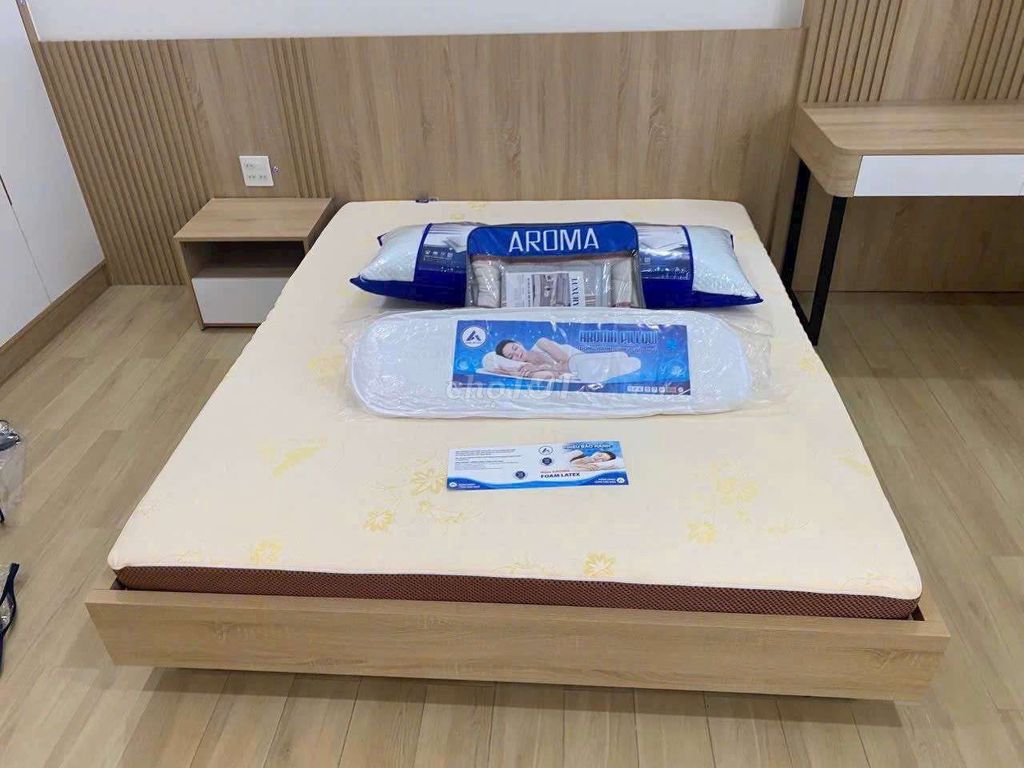 Nệm Aroma Foam Latex 1m6 x 2m x 10cm. Mua bán Giường, chăn ga gối nệm tại Huyện Tháp Mười Đồng Tháp được đăng bởi Nệm Giá Kho Tháp Mười hình 1