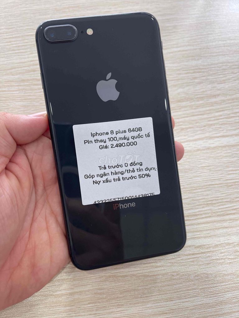 Apple iPhone 8 Plus 64GB Đen. Mua bán Điện thoại tại Thành phố Long Xuyên An Giang được đăng bởi Khoa Knmobile An Giang hình 1