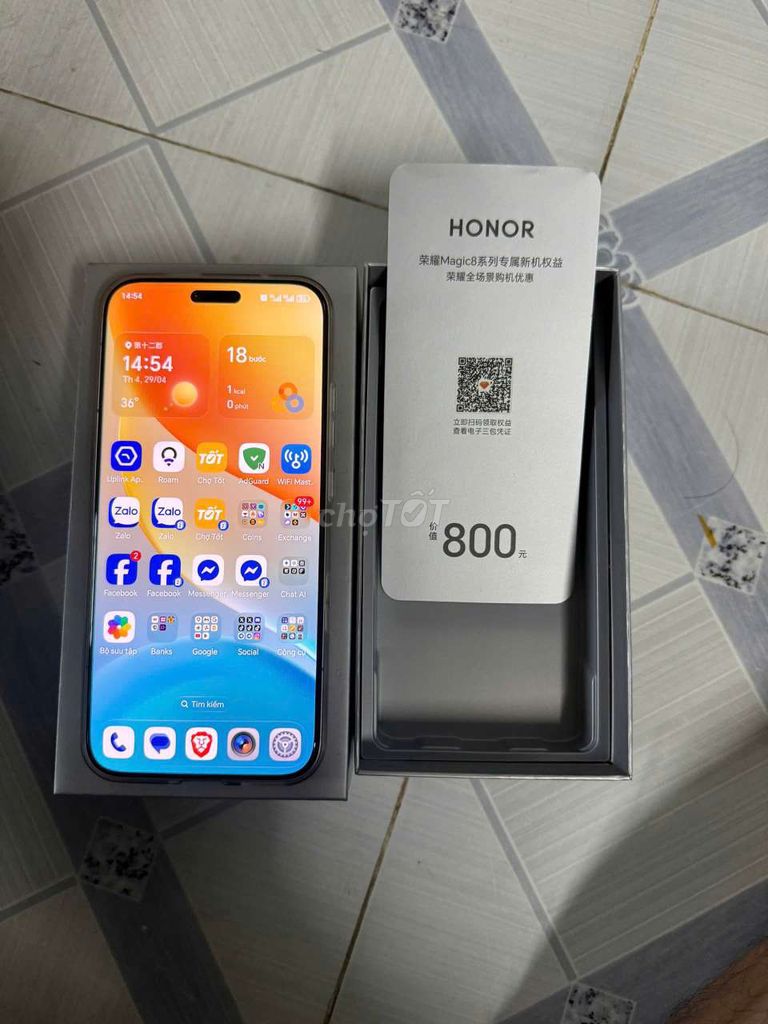 Honor Magic 8 Pro 16/512GB 99% fullbox. Mua bán Điện thoại tại Quận Bình Tân Tp Hồ Chí Minh được đăng bởi Bán nhà đất TPHCM hình 1
